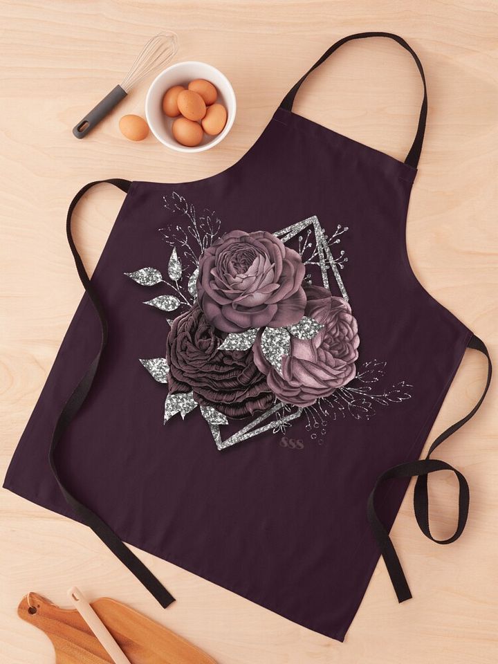 Abundance Mauve and Silver #1 - Apron product image (1)