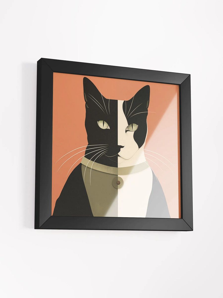 Whiskered Wonders: Framed Cat Art Print product image (30)
