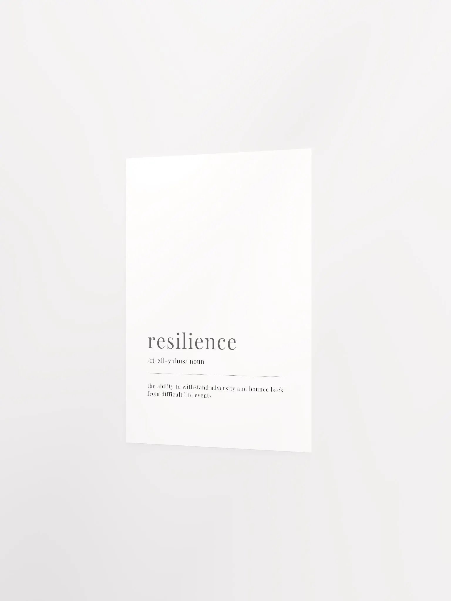 Resilience Definition Poster Print product image (11)