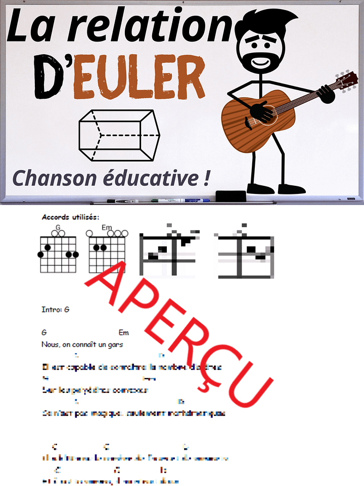 La relation d'Euler - Accords de guitare product image (1)