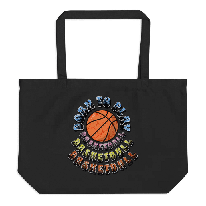 Born To Play Basketball Retro Statement Tote product image (1)