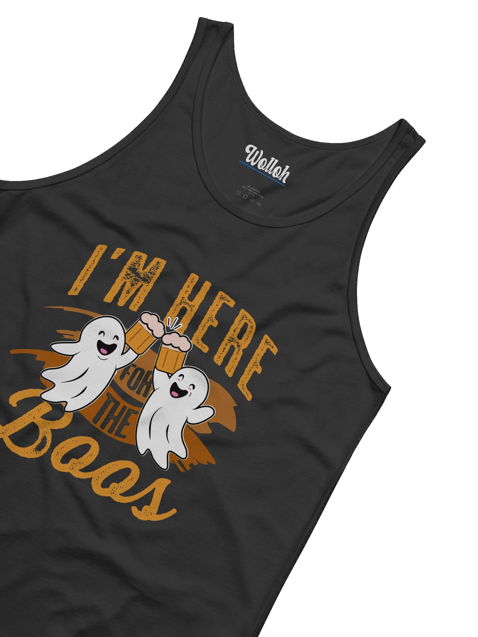 I’m Here for the Boos Tank Top – Funny Sleeveless Halloween shirt for Party product image (4)