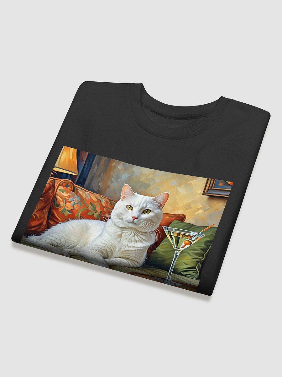 CLASSEY CAT ON COUCH NEXT TO MARTINI product image (4)