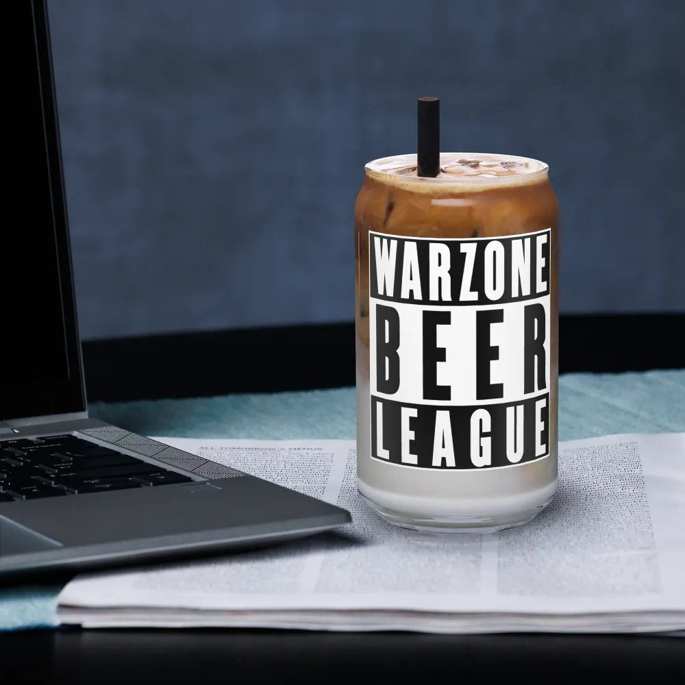 Warzone Beer League (Straight Outta) - Beer Can Glass product image (3)