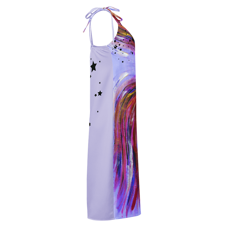 Dreaming Girl - (art by Dina R.) - acrylic painting picture - Slip Dress product image (4)