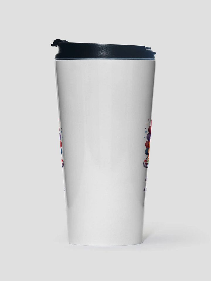 A Painting Made By A Turkey With A Smile Travel Mug product image (1)