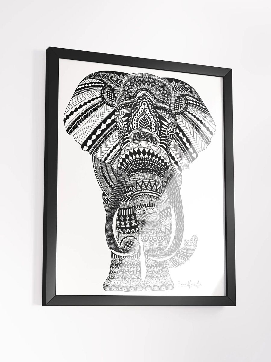 Mandala Elephant Poster Print product image (4)