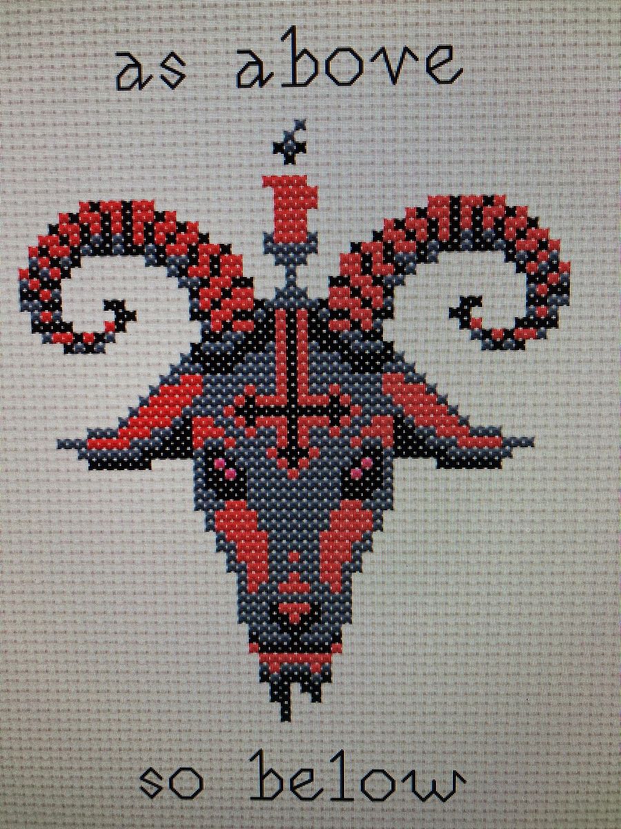 As Above, So below cross stitch pattern product image (2)