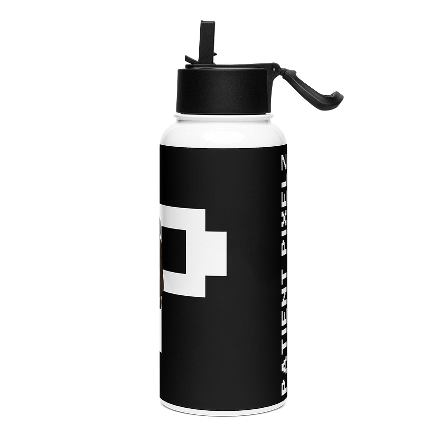 Patient PixelZ P Logo Stainless Steel Bottle (Black/White) product image (3)