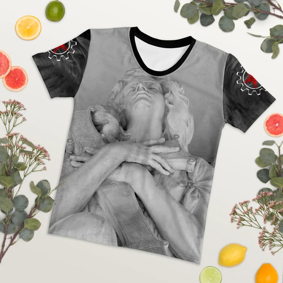 With The Hand On My Cross II Ladies Tee product image (4)