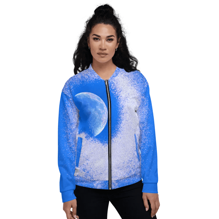 Disintegrating Moon Unisex Bomber Jacket product image (1)