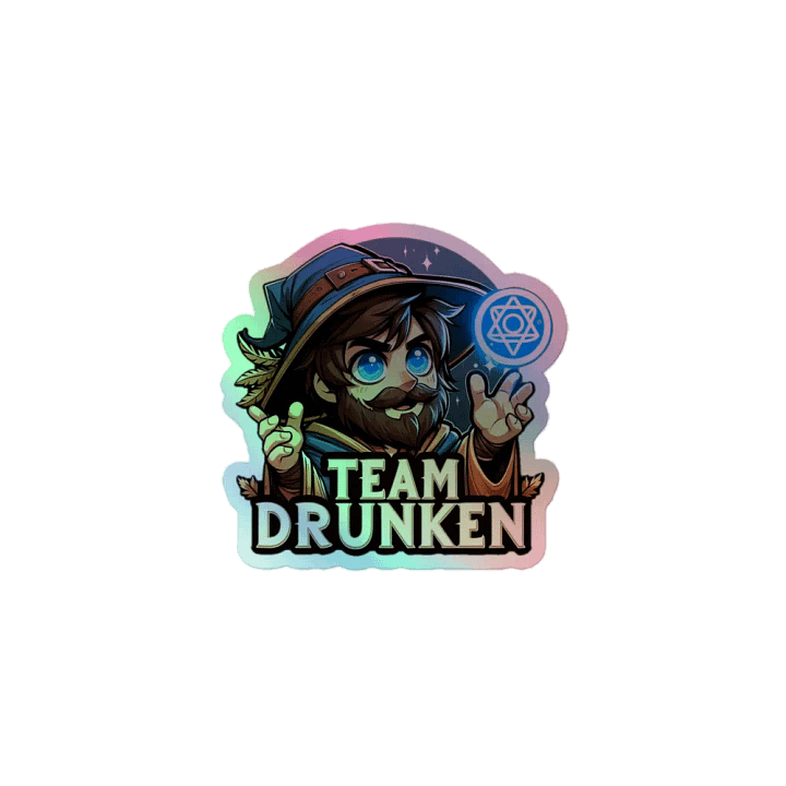 Team Drunken Holo Sticker product image (1)