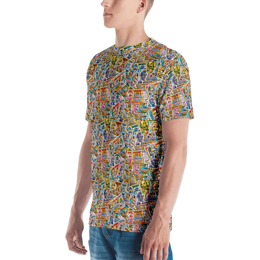 Jugoslovenski inflatorni dinar 1993 (Kolaž/mozaik) All-Over Print Crew Neck T-Shirt product image (4)