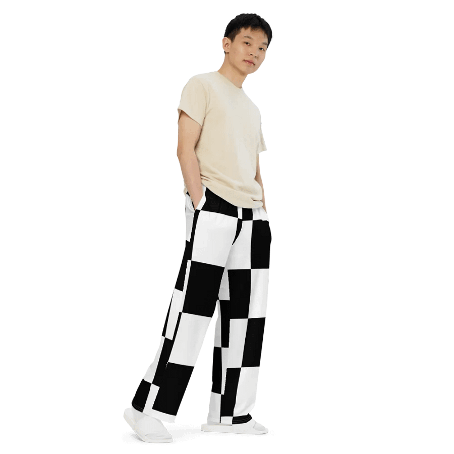 Checkered XXX Wide leg pants product image (9)