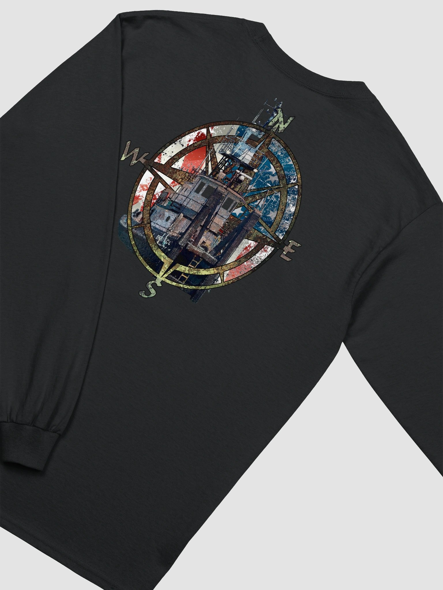 Flage Compass Rose Terri L. Brusco - Long Sleeve Tee product image (4)