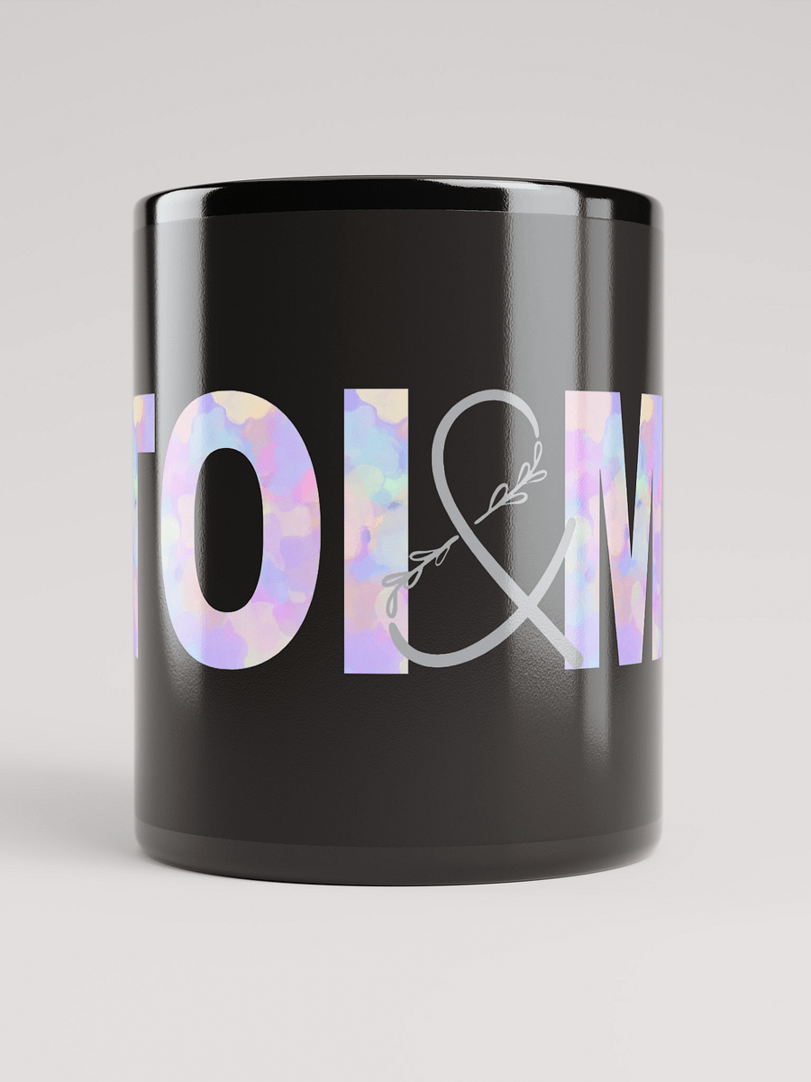 Mug Noir Toi et Moi - Décor nuages - Cadeau couple product image (5)