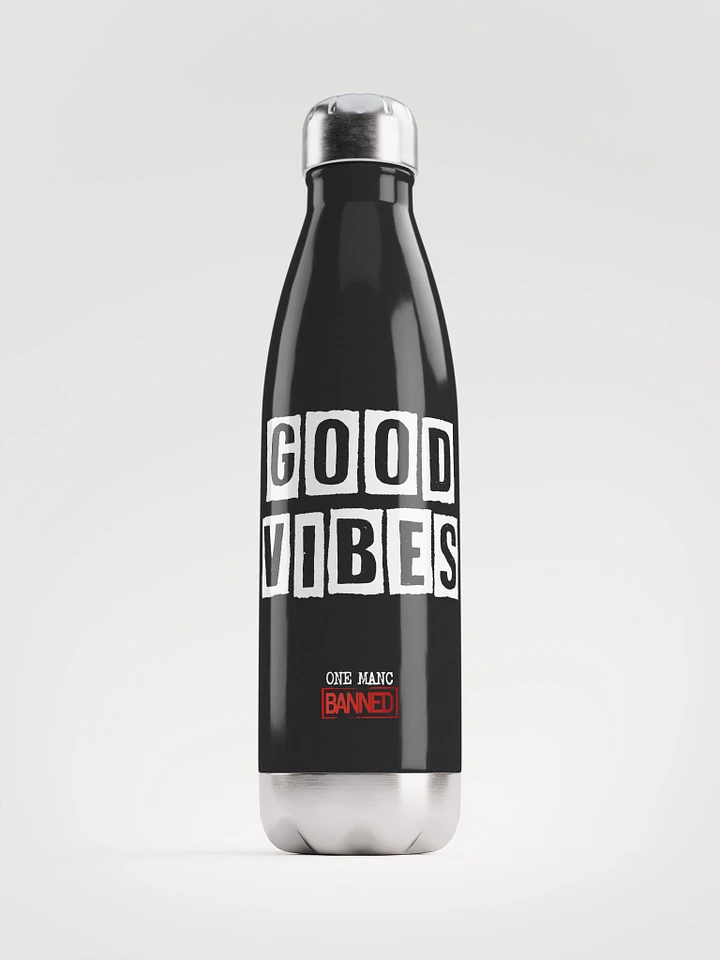 Good Vibes Stainless Steel Water Bottle product image (1)