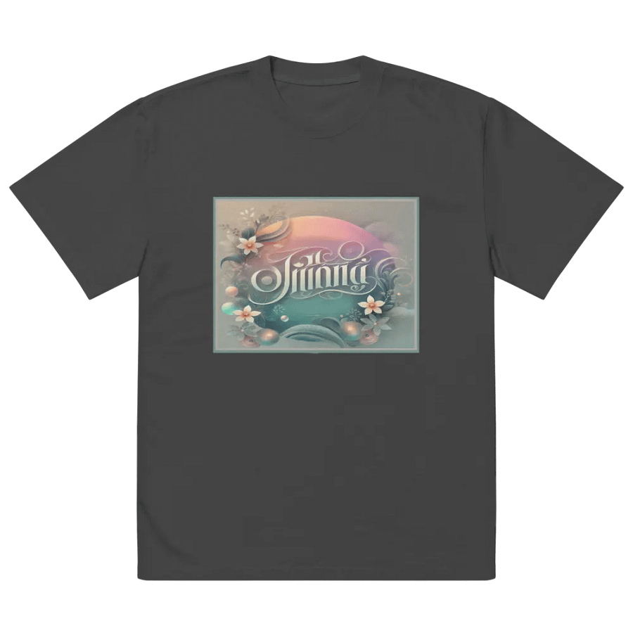 Pastel Floral Dreams Oversized T-Shirt product image (2)