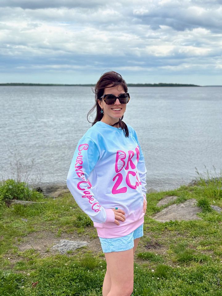Unisex | BOURNE to Cape Cod™ Sweatshirt | Pastel Tie-Dye Vibes | BRN.2C.C.™ | Eco-Friendly Comfort product image (2)