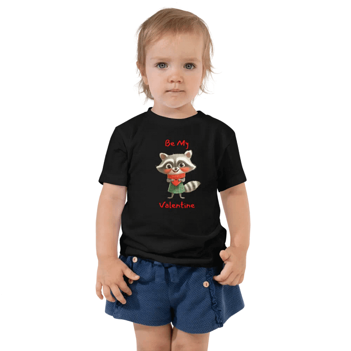 Valentine's Raccoon Toddler Tee product image (1)