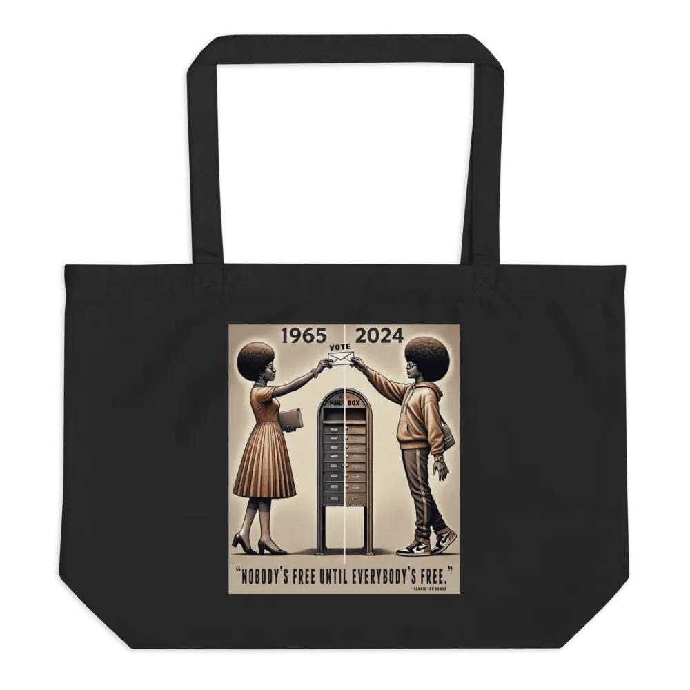 "Nobody’s Free" Tote Bag – Carry the Legacy, Preserve the Rights product image (1)