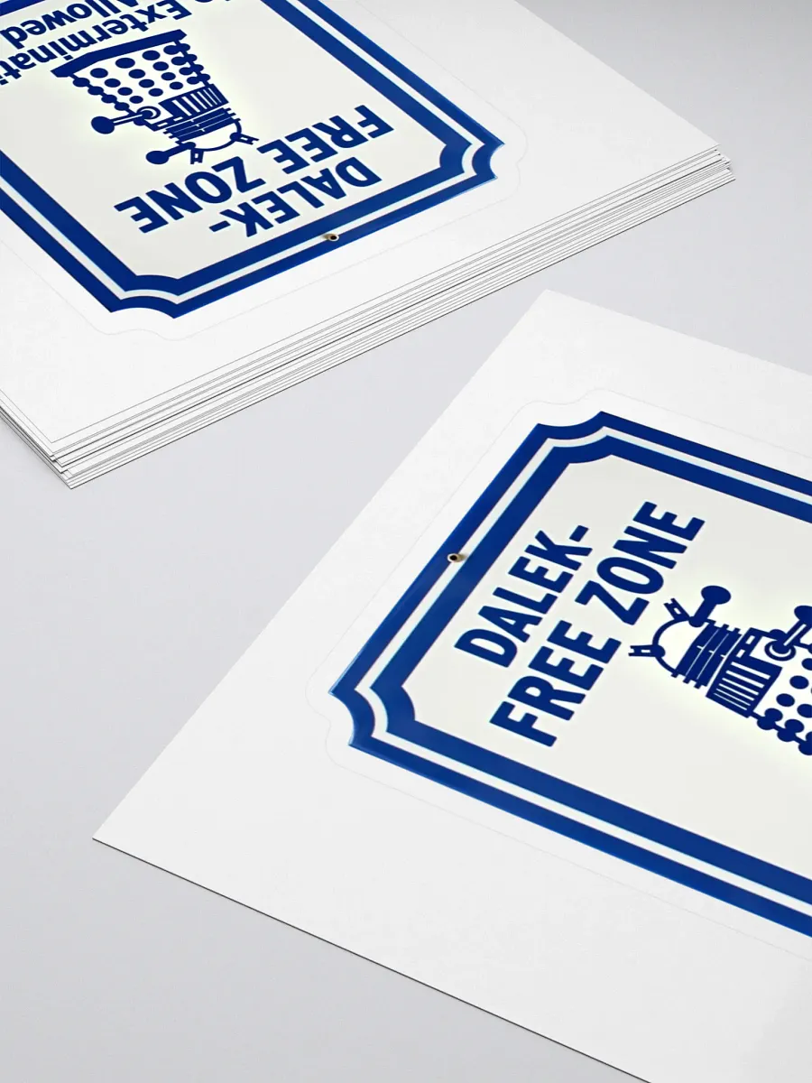 Dalek-Free Zone Sticker product image (4)