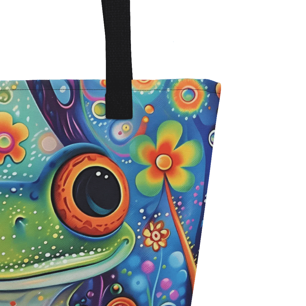 Psychedelic Frog Tote Bag product image (5)