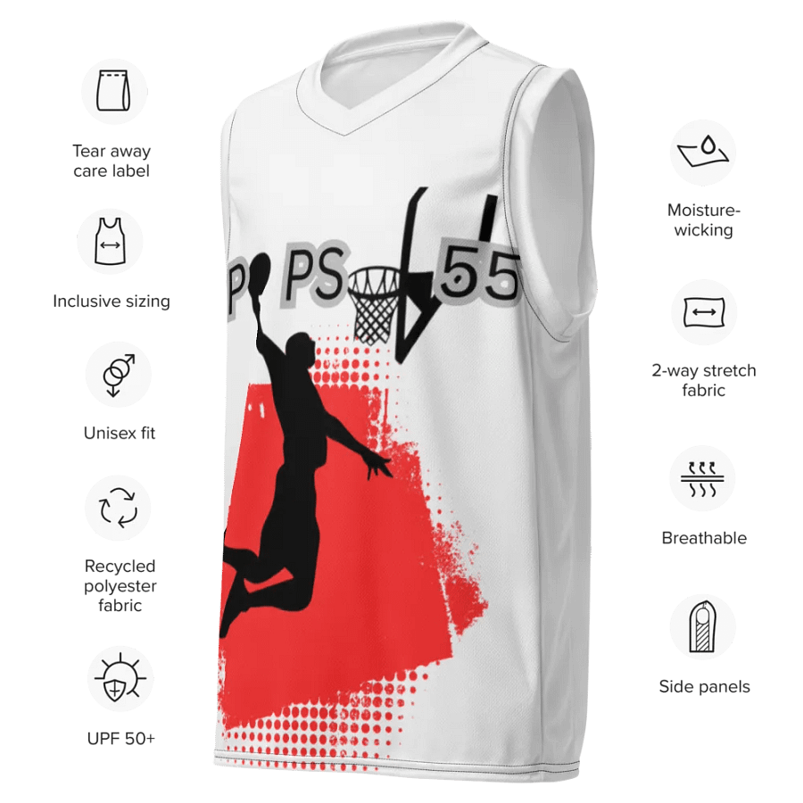 POPS 55Airborne Slam Dunk Unisex Jersey product image (7)