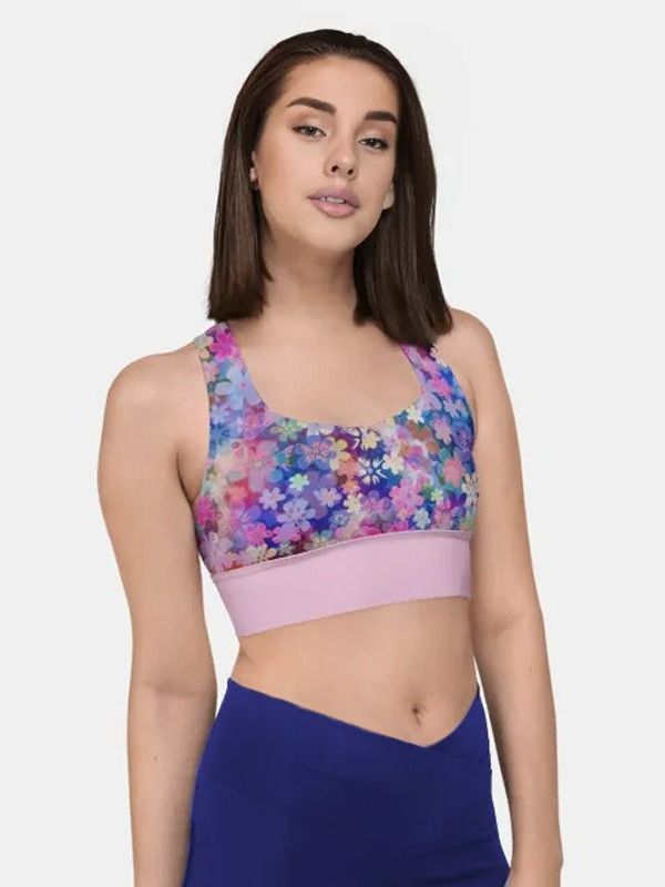 Relax in flowers Recycled Longline Sports Bra product image (3)