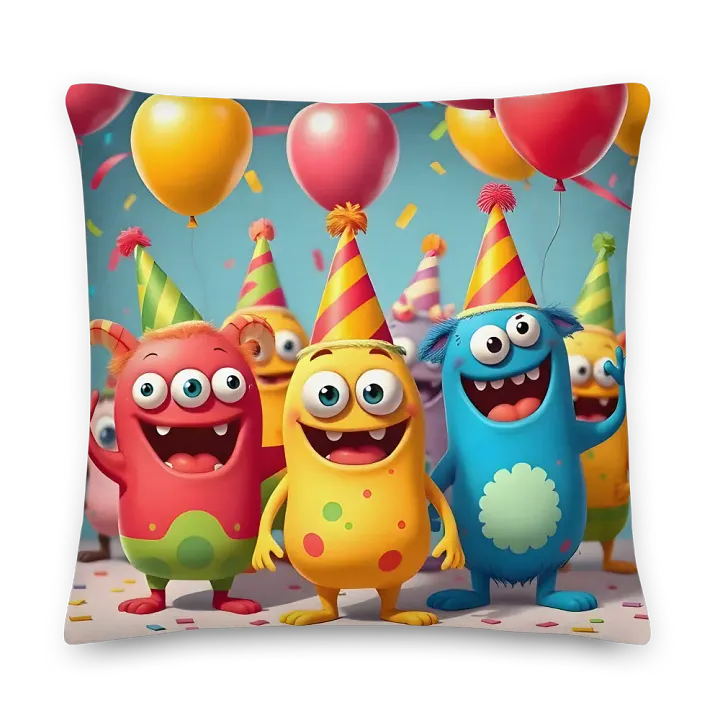 Monster Mash Celebration Pillow - Best Gift for Kids and Fun Birthday Present product image (1)