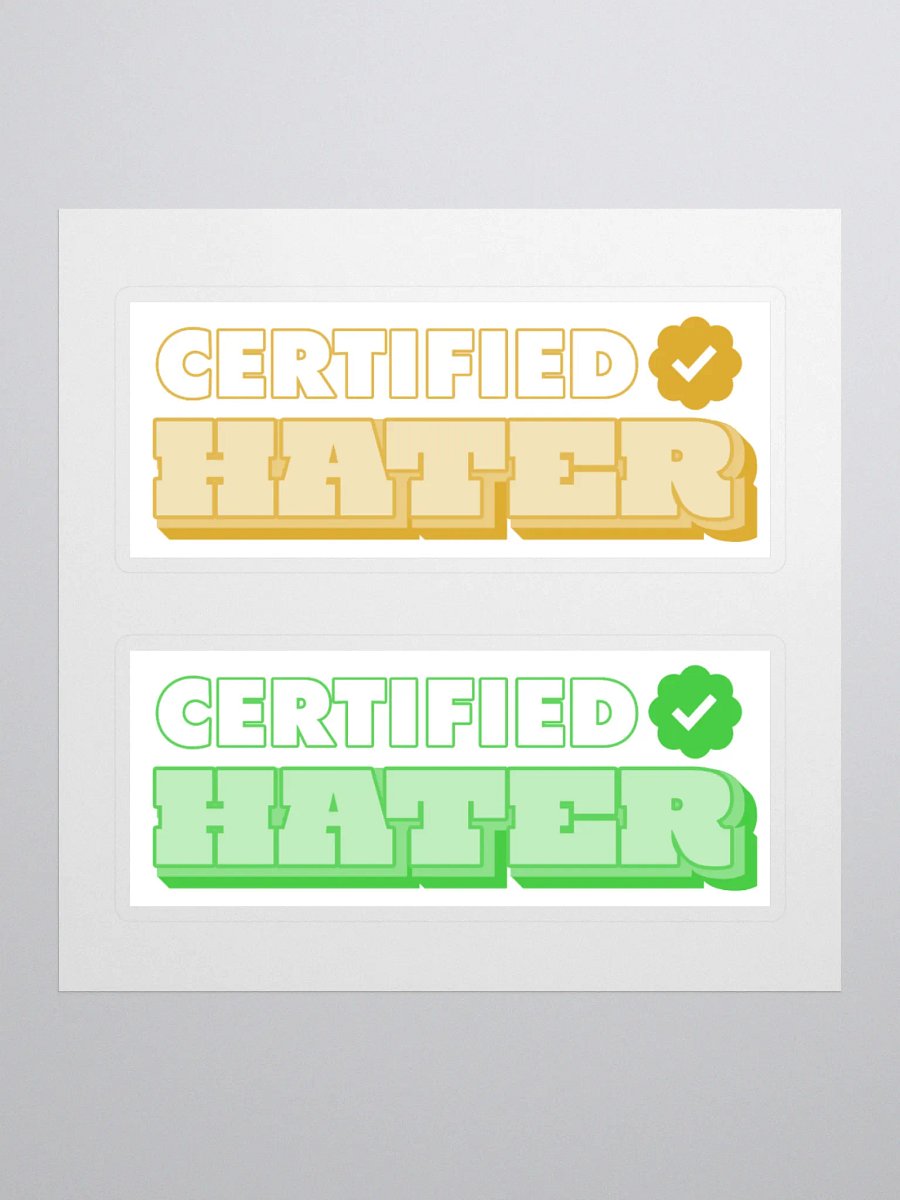 Certified Hater Sticker Set #2 product image (1)