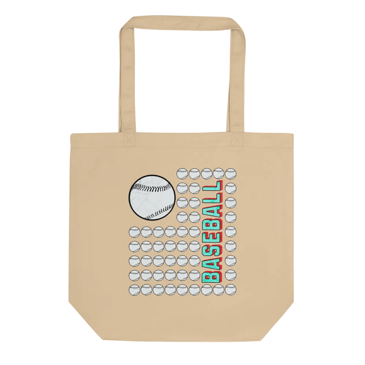 US Flag Baseball Bold Grid Eco Tote product image (1)