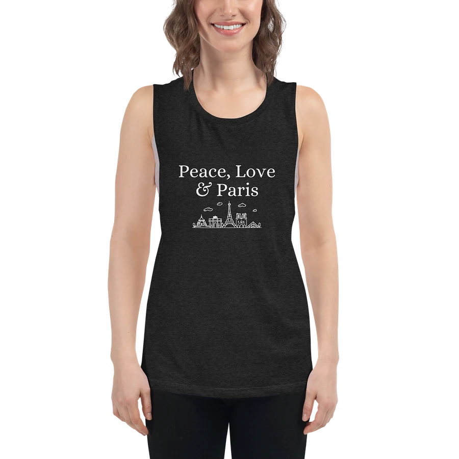 Peace, Love and Paris with Monuments Women's Flowy Muscle Tank product image (7)