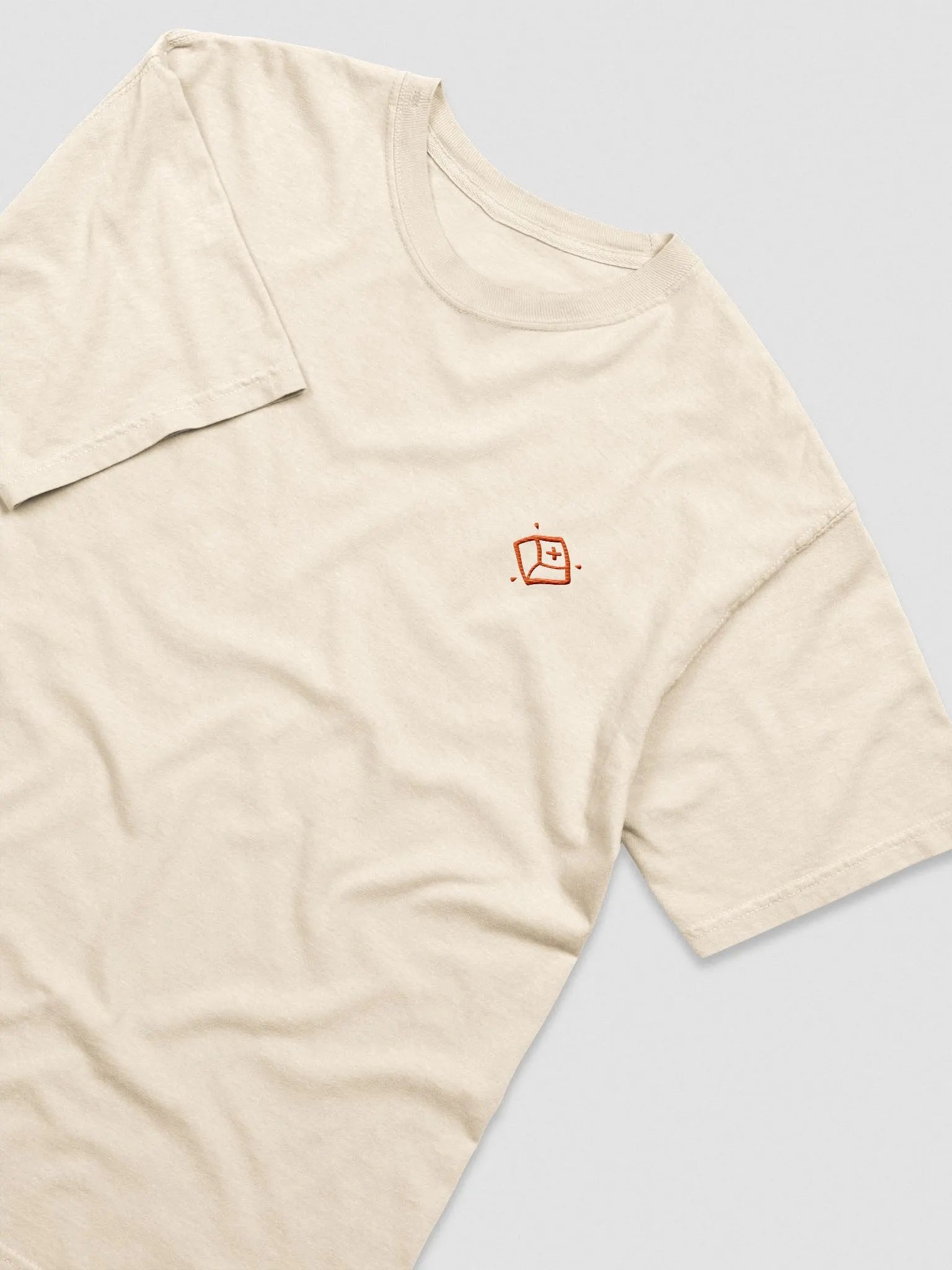 Stone and Orange Embroidered Tee product image (3)