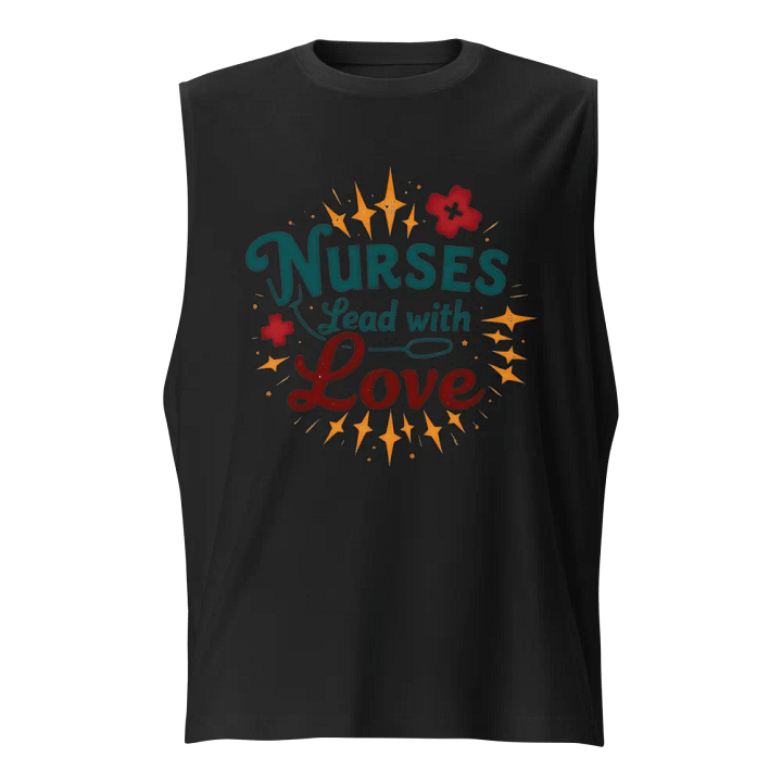 Love-Leading Nurses Muscle Tank product image (1)