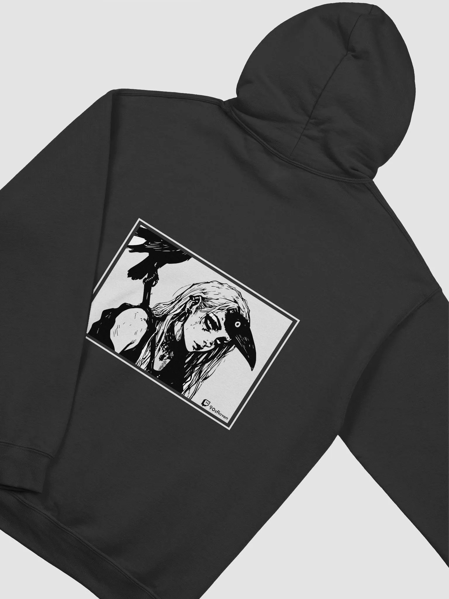 HUDIE Black Raven Girl on Back product image (38)