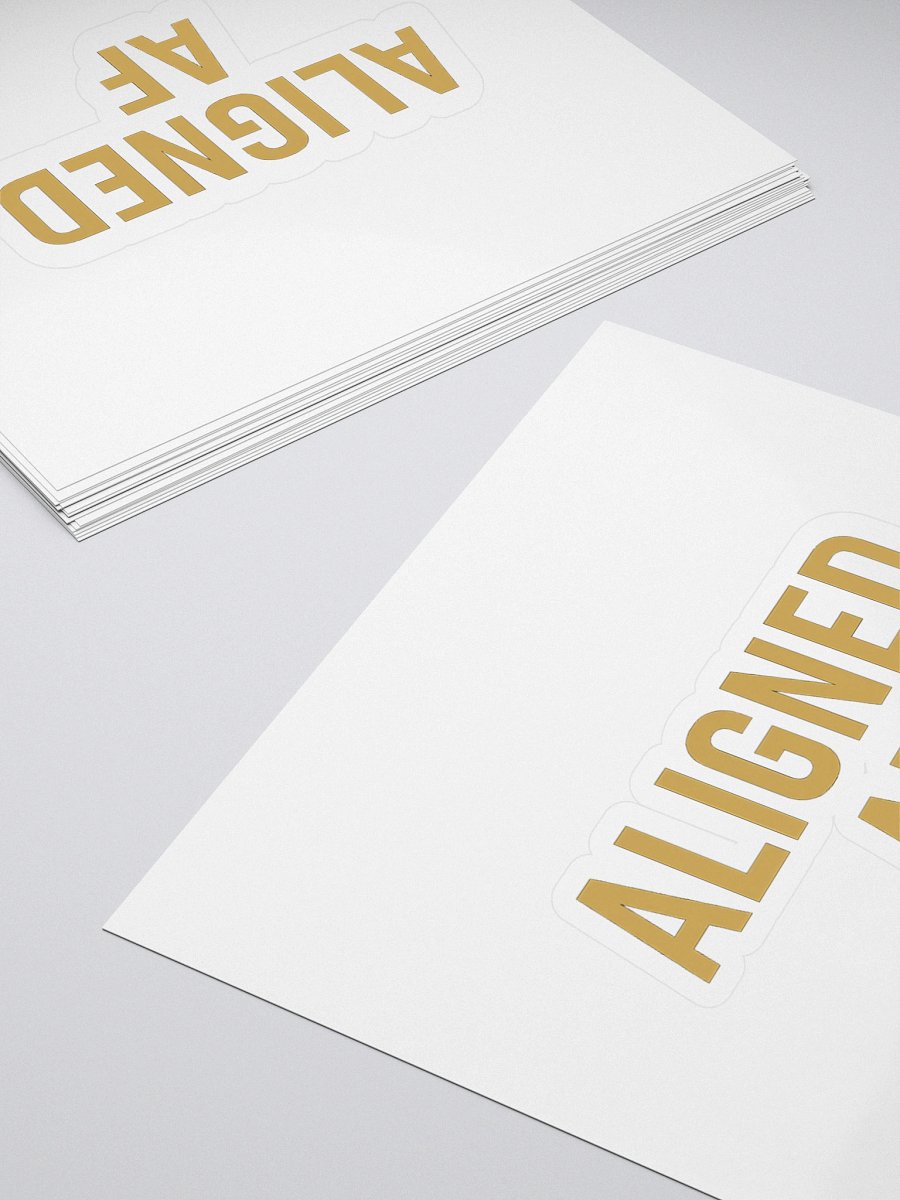 Aligned AF Kiss Cut Sticker – Stick to Your Frequency product image (4)