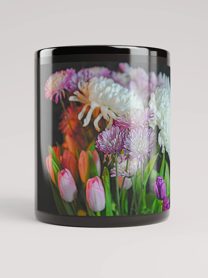 Flowers 202 Black Coffee Mug product image (1)