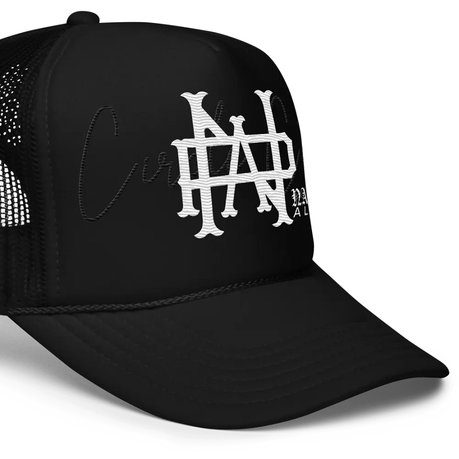 Staple Stiched Trucker - Black/White product image (7)