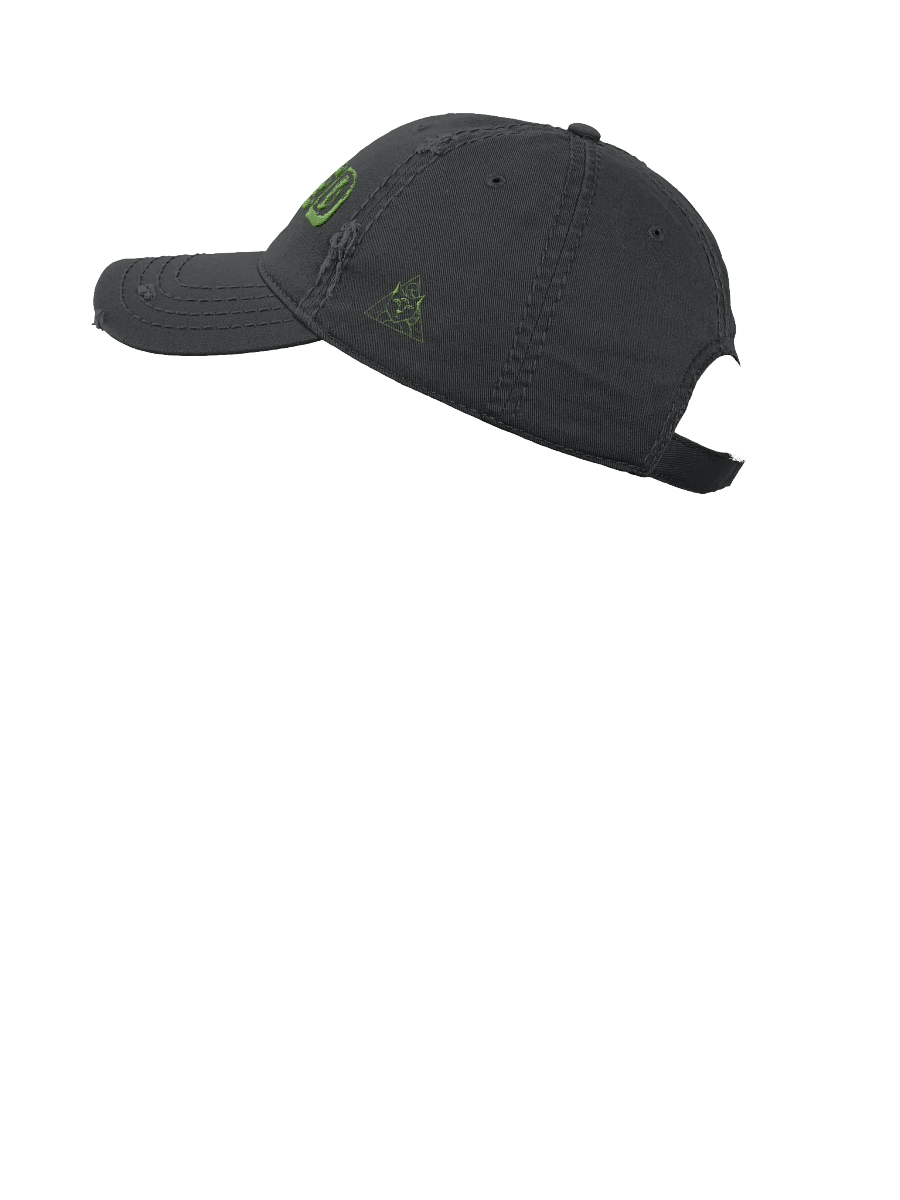 Distressed Tainted Cap with illuminati Cat Logo product image (8)
