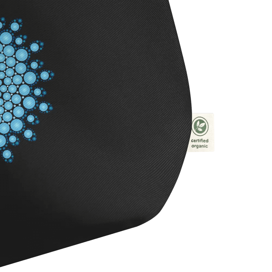 Blue Dot Mandala Organic Cotton Tote Bag product image (6)