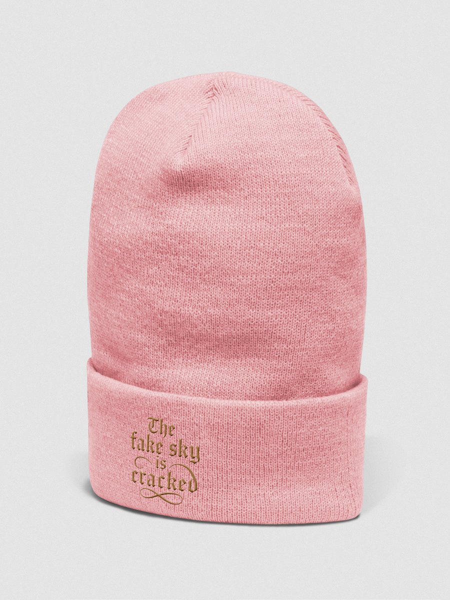 🧢 "The Fake Sky Is Cracked" Beanie – Emspiracy Edition product image (8)