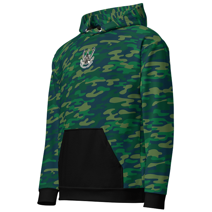 Teal Camouflage Twin Anchor Apparel Log Hoodie product image (2)