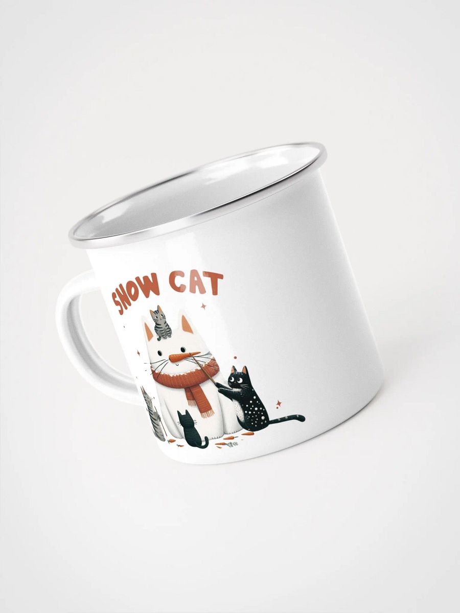 Whimsical Feline Gathering Enamel Mug product image (4)