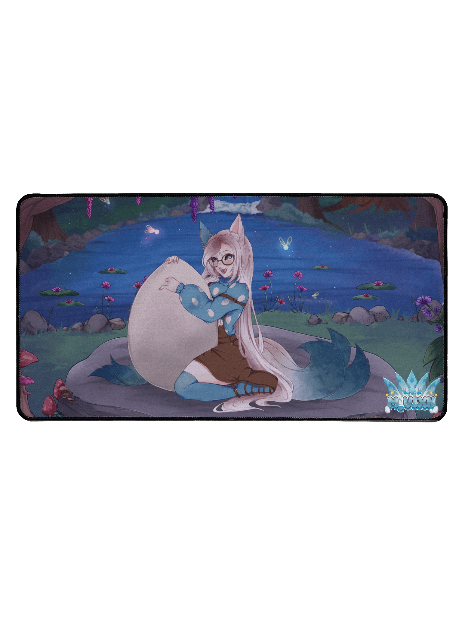 Foxy Egg Desk Mat product image (1)