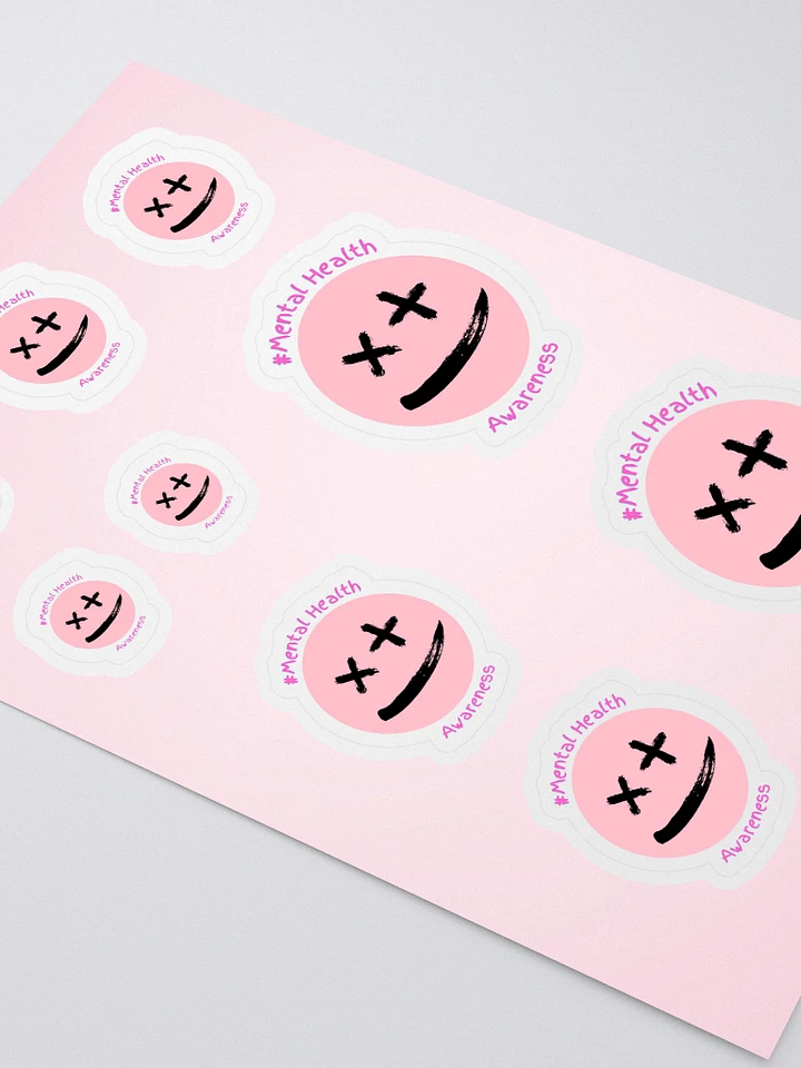 Mental Health Awareness - Pink Kiss Cut Sticker Sheet product image (2)