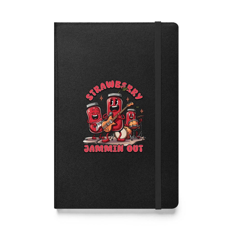 Strawberry Jammin Out Hardcover Notebook product image (1)