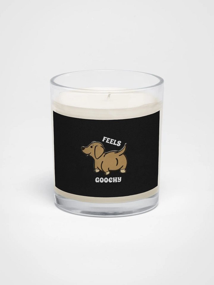 Feels Goochy Soy Wax Candle In A Clear Glass Jar product image (1)