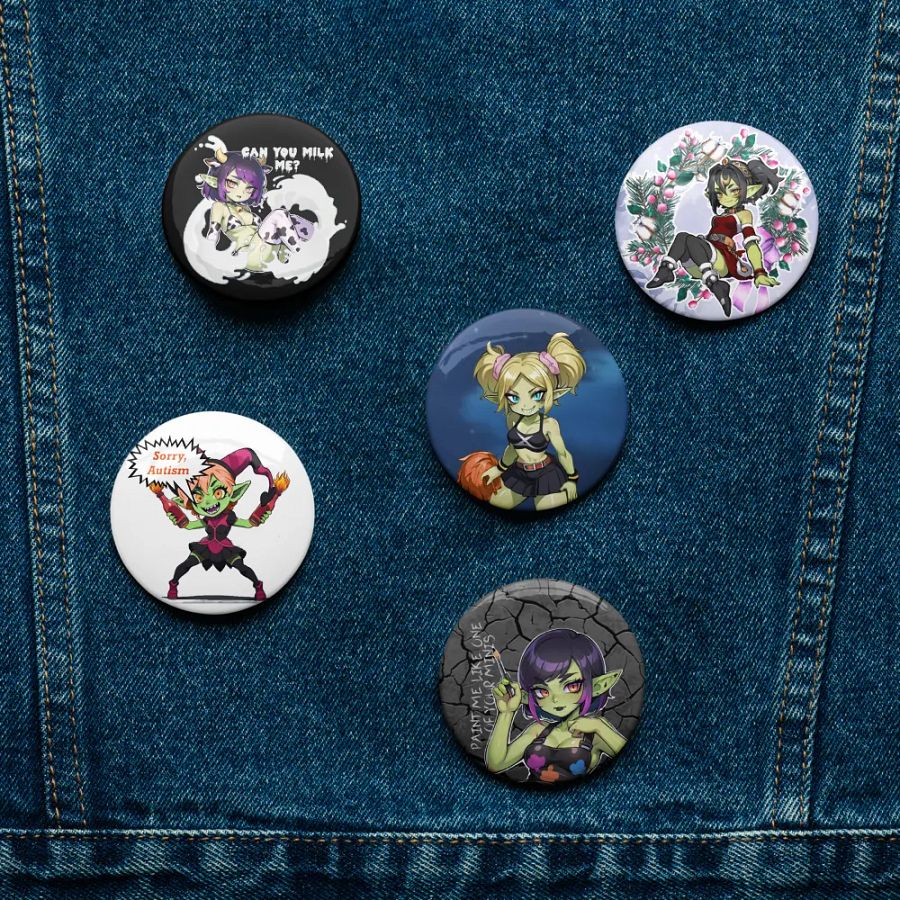 Goblin girls Pin Button Set product image (11)