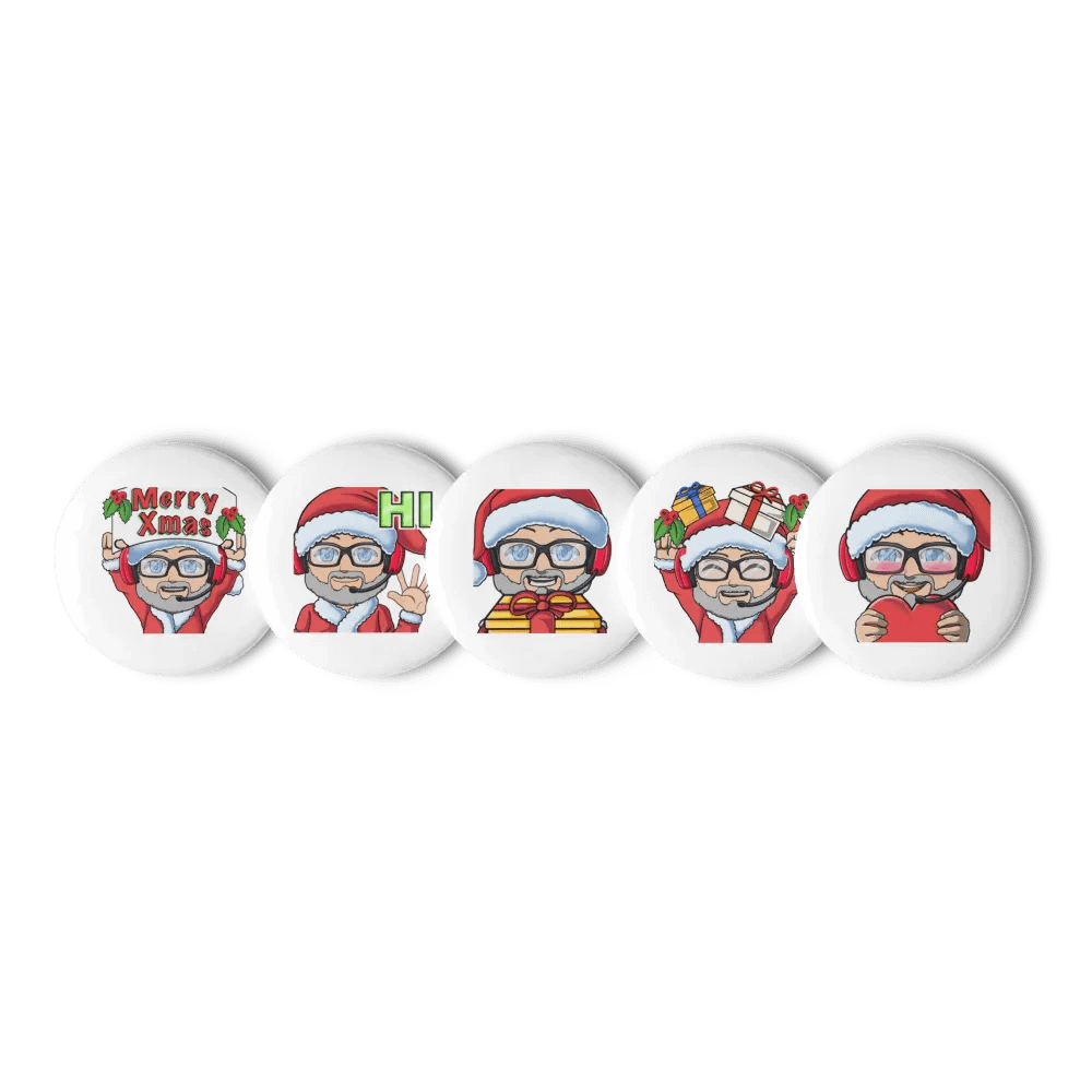 Xmas Ricky Pin Buttons product image (5)